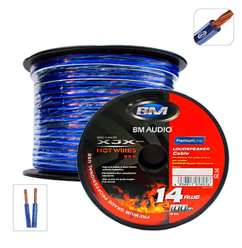 Двойной аудио кабель BOSCHMANN BSC-14A (14AWG), бескислородная медь.