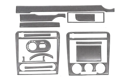 Накладки на панель для Seat Ibiza 2002-2009 (колір: Карбон)