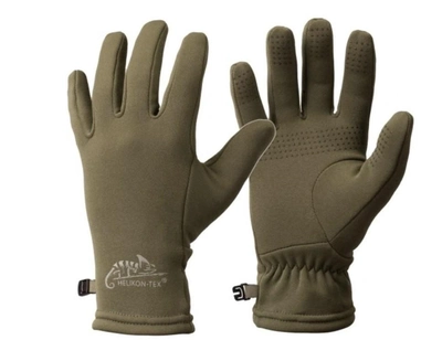 Зимние теплые мужские перчатки Helikon-Tex анатомическая форма Олива M надежная защита и комфорт в самых холодных условиях идеальное сочетание комфорта, защиты и функциональности