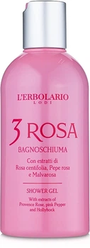 Пена для ванны-гель для душа "3 Розы" - L'Erbolario 3 Rosa Bagnoschiuma 250ml (250ml) (933810-1188292-2)