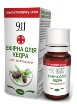 Эфирное масло "Кедр" Green Pharm Cosmetic 10ml (10 мл) (743753-668830-2)