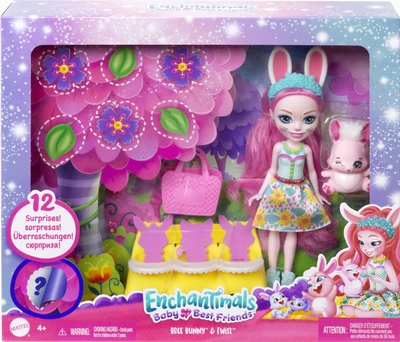 Лялька Enchantimals Друзі-малята Кролик Брі та Твіст (HLK85)