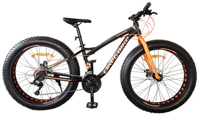 Велосипед горный фэтбайк 26 дюймов Like2bike Magnus (Черный)