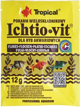 Karma Tropical Ichtio-vit dla rybek akwariowych platki 12 g (5900469744017)