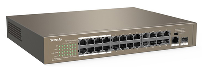 Комутатор Tenda TEF1126P-24-250W 24xFE PoE GE/SFP Slots Switch (TEF1126P-24-250W)