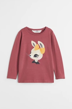 Реглан для девочки терракотовый Кролик H&M 134-140см (400091547)