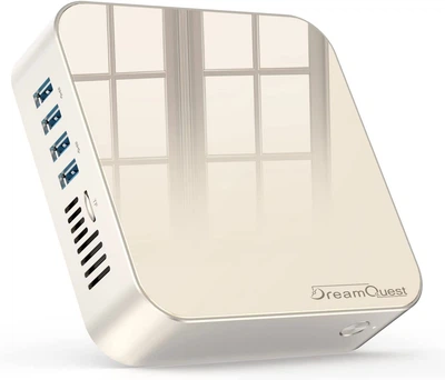 Настольный Мини-ПК DreamQuest Pro Mini PC N5105, Intel до 2,9 ГГц, 8 ГБ оперативной памяти + 256 ГБ M.2 SSD, мини-компьютер Windows 11 Pro, 4K UHD, WiFi 5.0, BT4.2, Gigabit Ethernet, HDMI X3 для офисного домашнего кинотеатра