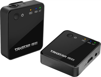 Двойной беспроводной петличный видео микрофон Takstar V1 для Apple (90403011)
