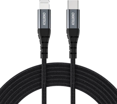 Кабель CHOETECH MFI, USB 2.0 (IP0039-BK)