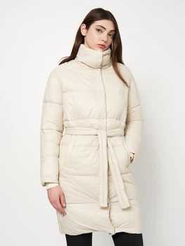 Куртка демісезонна подовжена жіноча X-Woyz LS-8931-10 44 Бежева (XW2000002484530)