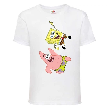 Футболка дитяча Спанч Боб 10 (Sponge Bob) біла 104 см