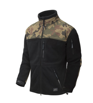 Куртка чоловіча флісова Polish Infantry Jacket - Fleece Helikon-Tex Black/PL Woodland XXXL Тактична