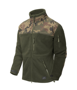 Куртка флисовая мужская Polish Infantry Jacket - Fleece Helikon-Tex Olive Green/PL Woodland XXL Тактическая