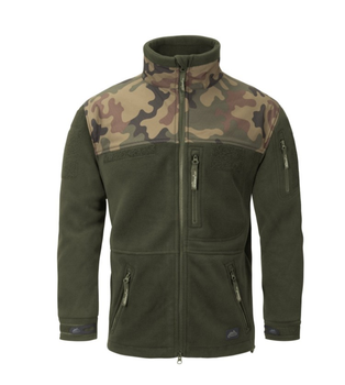 Куртка флисовая мужская Polish Infantry Jacket - Fleece Helikon-Tex Olive Green/PL Woodland XL Тактическая