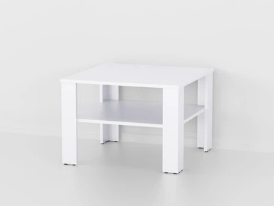 Стол журнальный Forte Bengt Mini Ш 600 / В 420 / Г 600 Белый