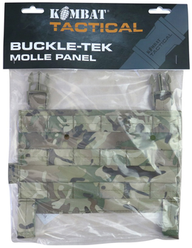 Панель для плитоноски Kombat UK Buckle-tek Molle Panel 24х15 см Мультикам (kb-btmp-btp)