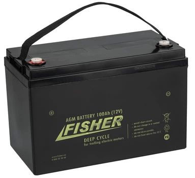 Аккумулятор лодочный Fisher AGM 12V 100Ah (100AH ​​agm)
