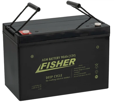 Аккумулятор для лодочного мотора Fisher AGM 12V 90Ah (90AH agm)