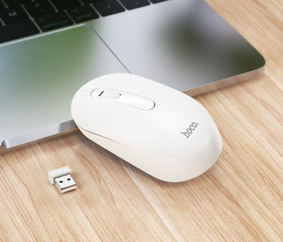 Компьютерная мышь Hoco GM14 Platinum 2.4G business wireless mouse White