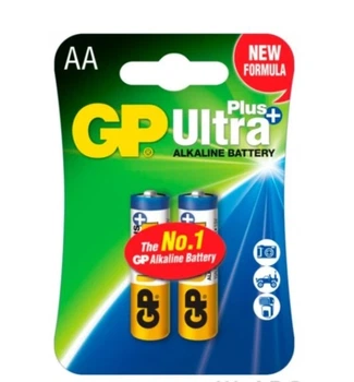 Батарейки GP ULTRA + ALKALINE 1.5V 15AUPHM-2UE2 Лужні, LR6, AA 2 шт.