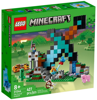 Конструктор LEGO Minecraft Форпост із мечем 427 деталей (21244)