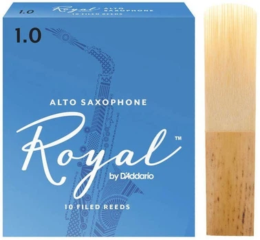 Трость для альт саксофона D'Addario Royal - Alto Sax #1.0 (1шт)
