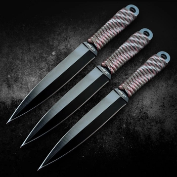 Ножи метательные набор 3 в 1, стилет (сбалансированные) в кобуре