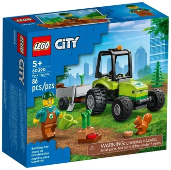 Zestaw klocków LEGO City Traktor w parku 86 elementów (60390)