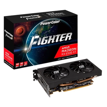 Видеокарта AMD Radeon RX 6500 XT 4GB GDDR6 Fighter (AXRX 6500 XT 4GBD6-DH/OC)