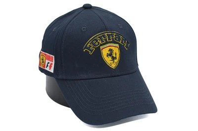 Кепка Sport Line з автомобільним логотипом Ferrari 56-59 см темно-синя (S 0919-763)