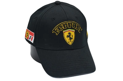 Кепка Sport Line c автомобильным логотипом Ferrari 56-59 см чёрная (S 0919-764)