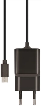 Сетевое зарядное устройство Maxlife MXTC-03 Charger 2.1A + MicroUSB Cable 1m Black