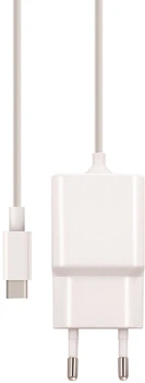 Сетевое зарядное устройство Maxlife MXTC-03 Charger 2.1A + Type-C Cable 1m White