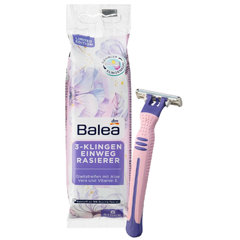 Станки для гоління Balea 3 леза для жінок 8 шт