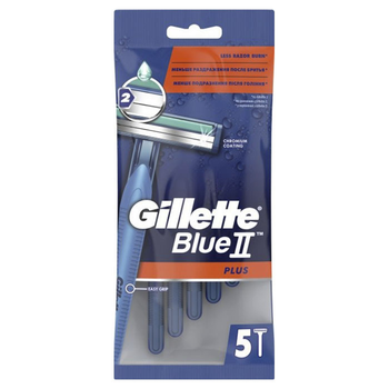 Станок для гоління одноразовий Gillette Blue 2 Plus 5 шт