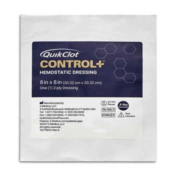 Серветка гемостатична QuikClot CONTROL+ (20,32 cм. * 20,32 см.)