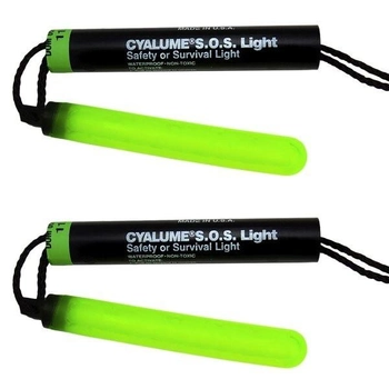 Химический источник света Cyalume S.O.S. 6" GREEN 8 часов