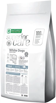 Сухий корм для собак дрібних порід Nature's Protection Superior Care White Dogs Grain Free Adult Small and Mini Breeds With White fish беззерновий 17 кг (4771317459947)