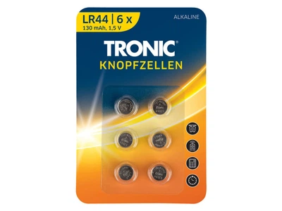 Батарейки таблетки LR 44 6 шт. TRONIC Alkalines 1,5 V (N1-00878)