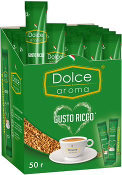 Кава розчинна Dolce Aroma Gusto Ricco стік 2 г х 25 шт (4820093481502)