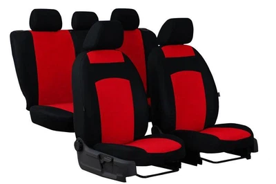 Авто чехлы для CHERY Kimo 2007- Pok-ter Classic Plus с красной вставкой