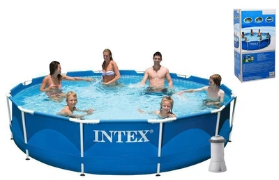 Каркасный бассейн Intex 28212 фильтр-насос 366х76 см, объем 6503 л