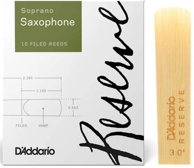 Трость для сопрано саксофона D'Addario Reserve - Soprano Sax #3.0+ (1шт)