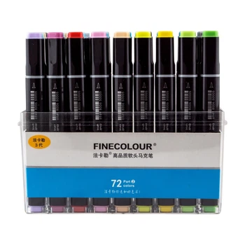 Набір маркерів для скетчингу Finecolour Brush 72 кольори EF102-TB72