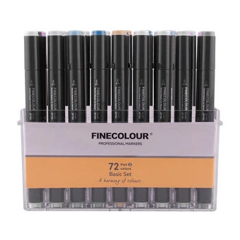 Набір маркерів для скетчингу Finecolour Brush mini 72 кольори EF103-TB72