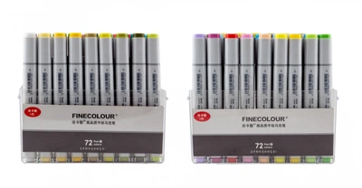 Набір маркерів для скетчингу Sketchmarker Finecolour 72 кольорів EF100-TB72