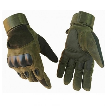 Тактичні Рукавиці Tactical Gloves PRO закриті рукавички олива розмір M