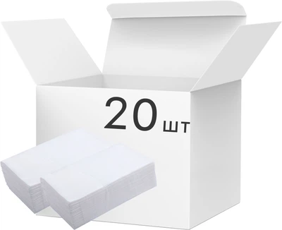 Упаковка паперових рушників BuroClean 2 шари V-складання 20 пачок по 160 аркушів Білі (10100103)