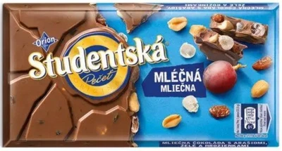Шоколад молочный STUDENTSKA 170г