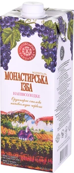 Вино Котовський винзавод Монастирська хата Маринталь червоне напівсолодке 1 л 9-13% (4820016631748)
